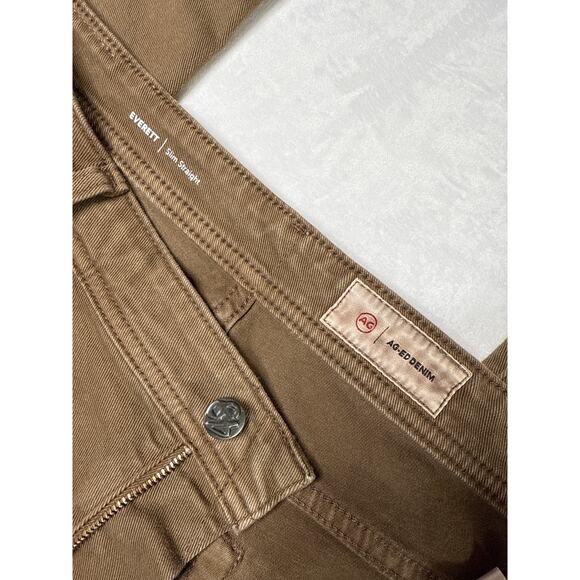 AG-ED Denim Everette Slim Straight Mid Rise Adriano Goldschmied Pants Size 38 - Picture 9 of 14